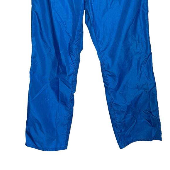 VTG 80s Nike Sportswear Nylon Track Pants Orange Swoosh Streetwear Medium Active - Picture 5 of 11